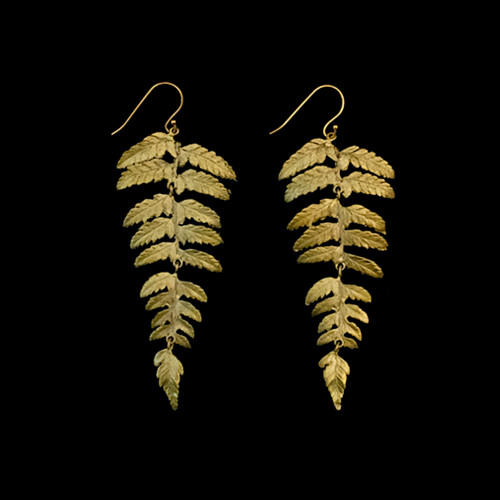 Michael Michaud Earrings Fern Statement Wire