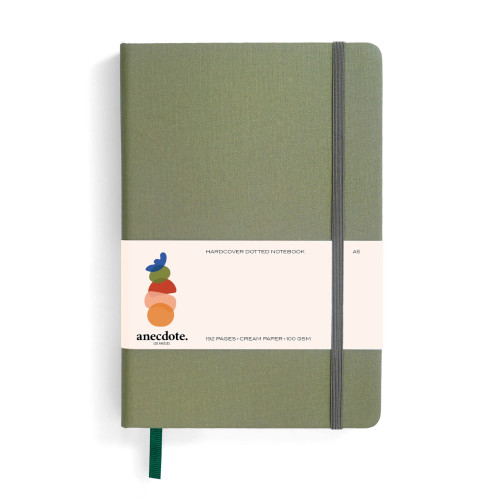 Anecdote A5 Dotted Notebook (Olive Green)