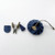Cohana Mini Scissors and Mini Drawstring Pouch Set Blue