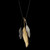 Michael Michaud Necklace Feather Tricolor Pendant