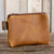 In Blue Handmade The Little Leather Pouch Tan