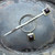 Jul Designs Spiral Charm Lock Shawl Pin with Square Cut Rosewood