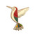 Amber Leaders Designs Enamel Pin Hummingbird