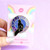 Glitter Punk Enamel Pin Zodiac Cat