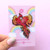 Glitter Punk Enamel Pin Phoenix