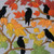 Jessica Long Embroidery Kit Autumn Birds (Grey Blue Fabric)