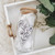 Emma K Designs 16 Ounce Glass Cup Diamond Floral Thumbnail