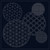 QH Textiles Sashiko Cloth Mixed Pattern 05 Navy