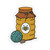 Camp Stitchwood Sticker Honey Jar