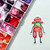Owlfeathers Watercolor Vinyl Sticker Strawberry Frog in Clothes