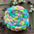 316 Dye Studio Targhee Roving (Somewhere Over the Rainbow)