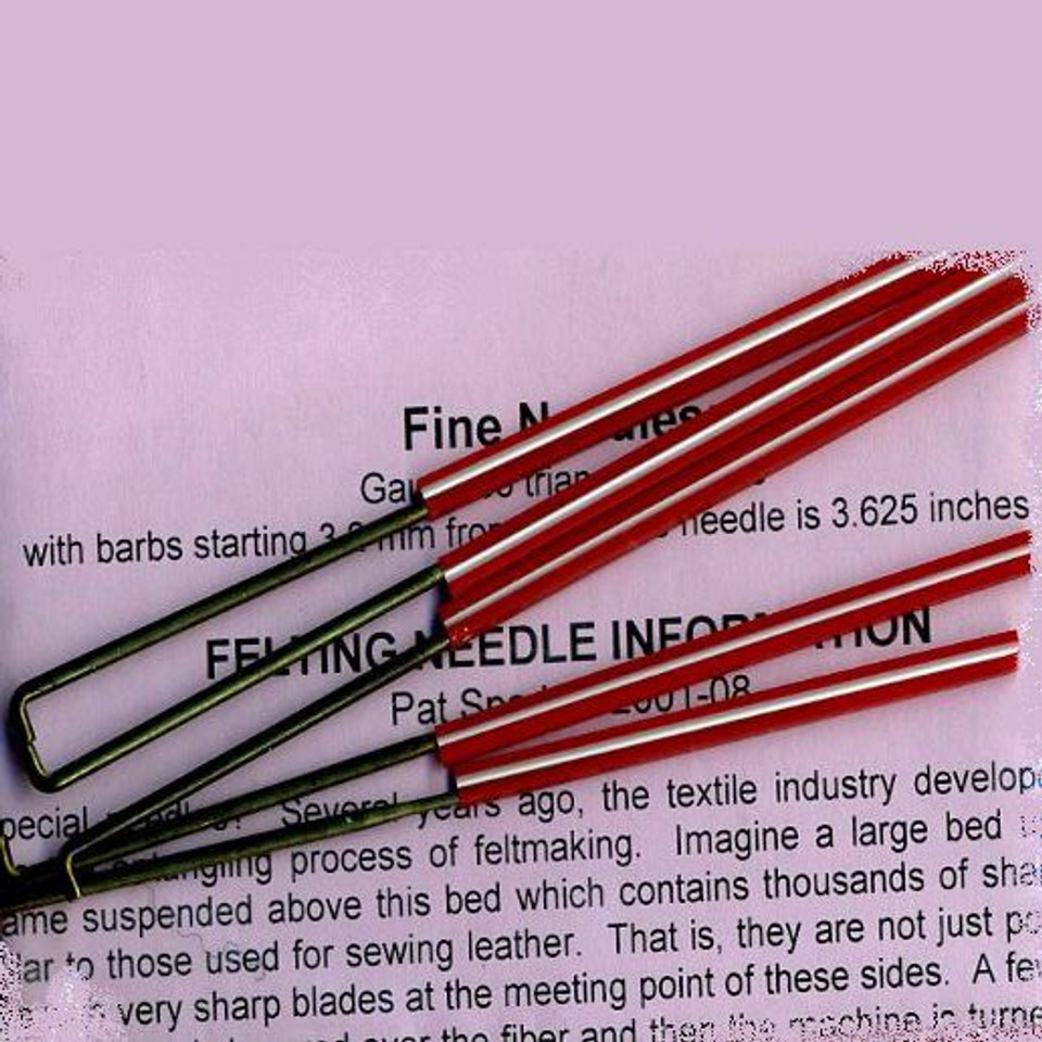 36 Gauge triangular felting needles.