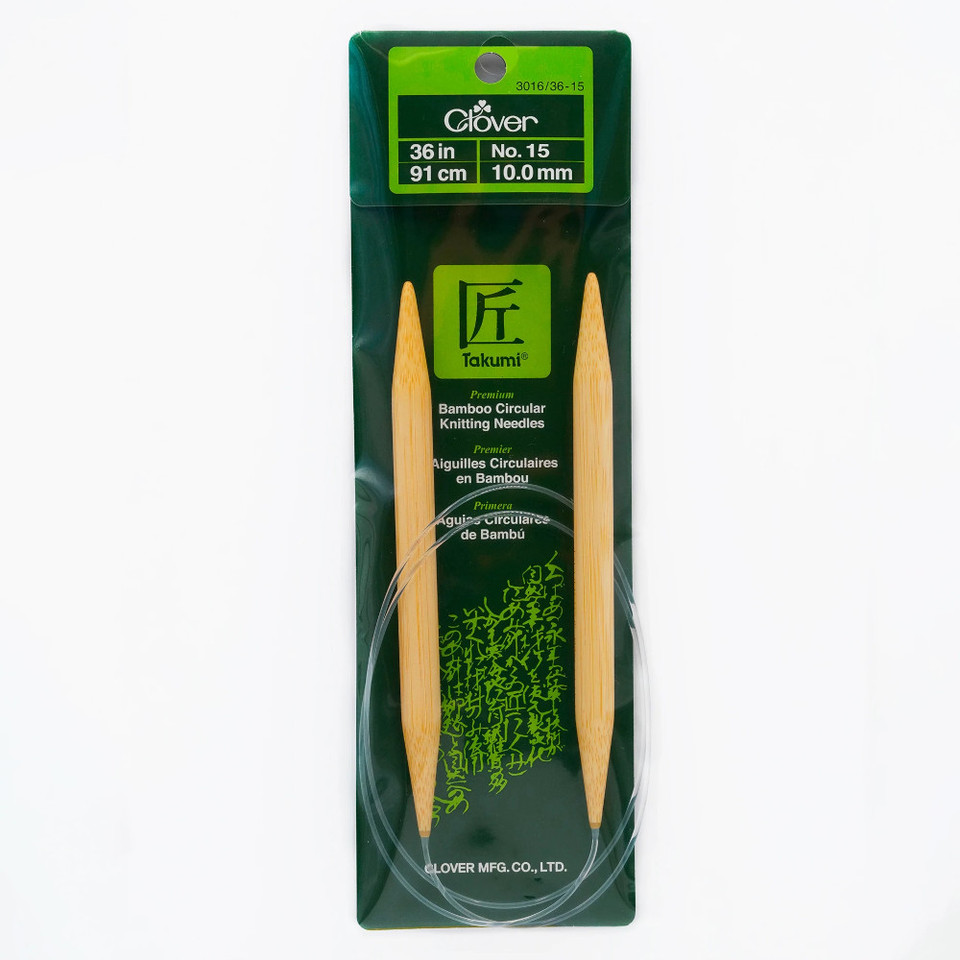 Clover Bamboo Circular Knitting Needles Takumi 9-Inch Size 6