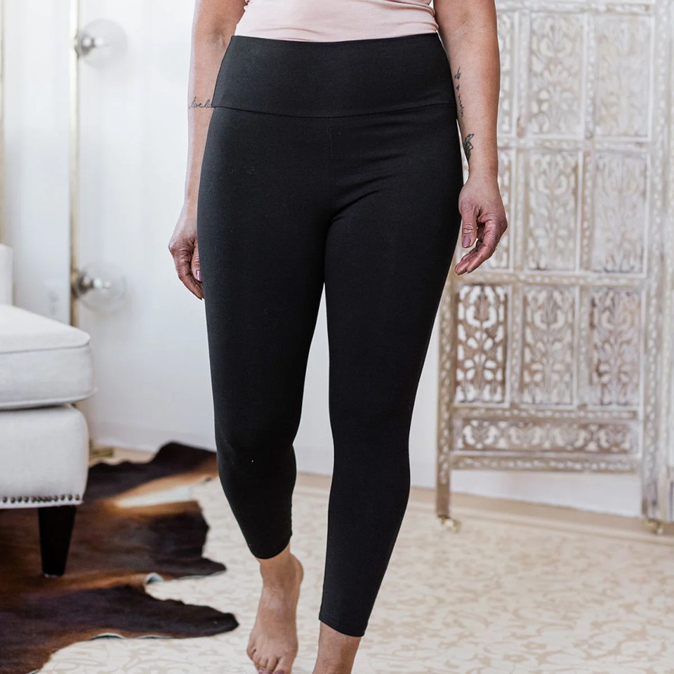 Yala Sydney Ultra Stretch High Waisted Bamboo & Organic Cotton Cropped  Legging - The Websters