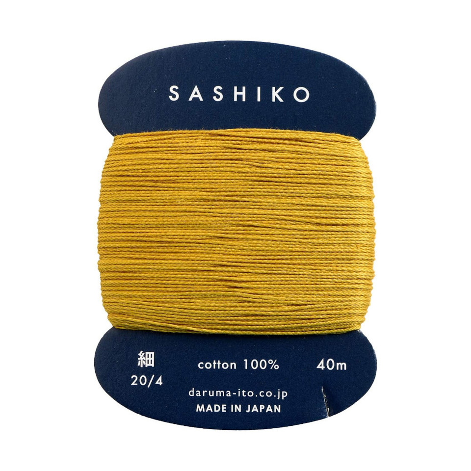 Thin Sashiko Thread, Gold - A Threaded Needle
