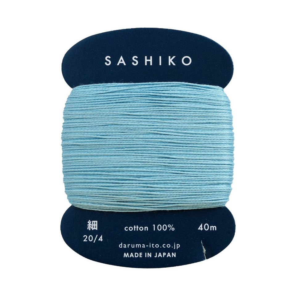 Thin Sashiko Thread, Black - A Threaded Needle