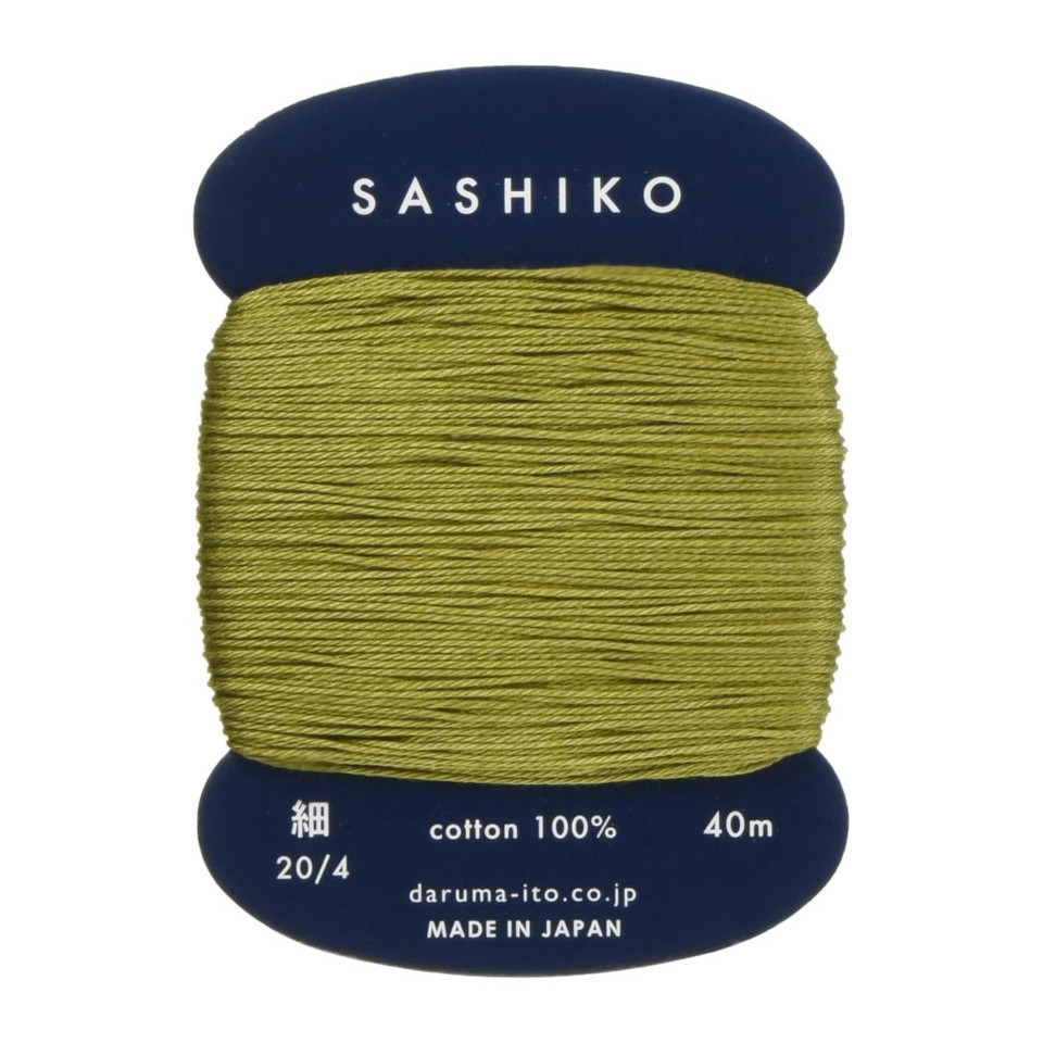 Thin Sashiko Thread, Gold - A Threaded Needle