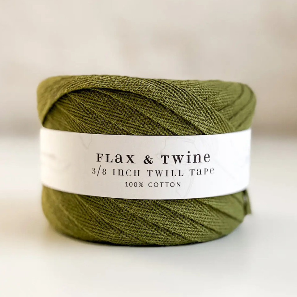 Flax & Twine Cotton Twill Tape 3/8 Inch