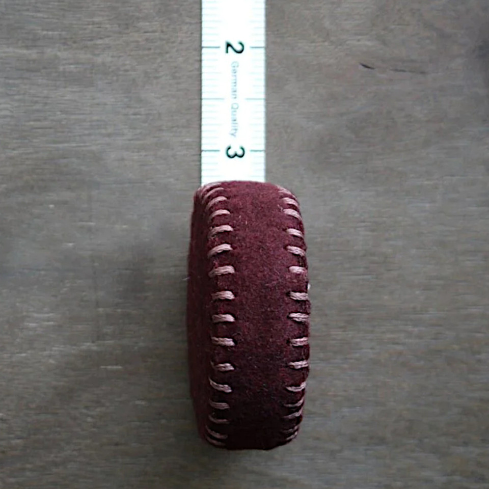 Never Not Knitting Hand-Stitched Woolen Tape Measure - The Websters