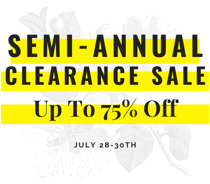 Semi Annual Clearance Sale