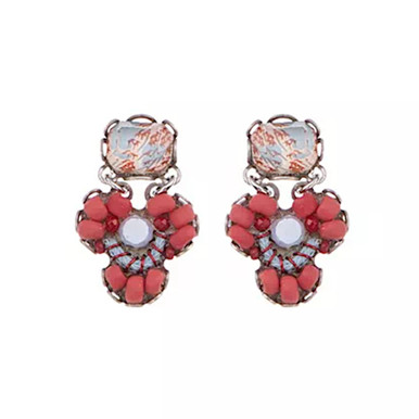 Ayala Bar Red Roses Earrings 011C1831 The Websters