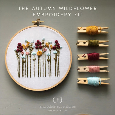 Beginner Embroidery Kit - Harvest Wildflowers - Olivia's Flower Truck