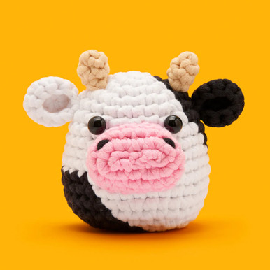Woobles Beginner Crochet Kit Lavender Cow - The Websters