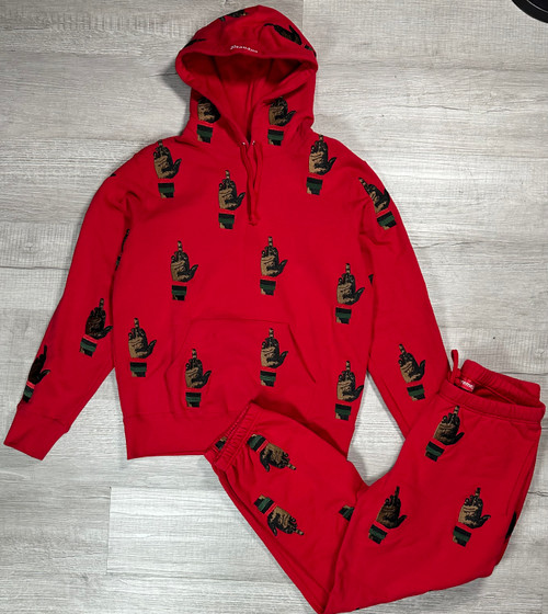 Supreme x Dead Prez Embroidered RBG Sweat Suit Red sz S Supreme x Dead Prez Embroidered RBG Sweat Suit Red sz S