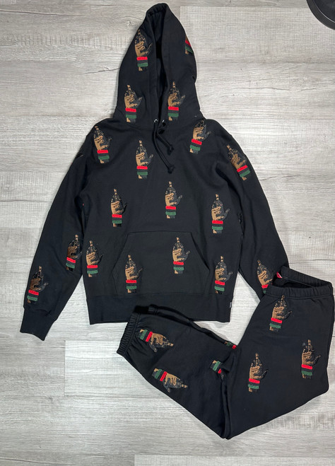 Supreme x Dead Prez Embroidered RBG Sweat Suit Black sz S Supreme x Dead Prez Embroidered RBG Sweat Suit Black sz S
