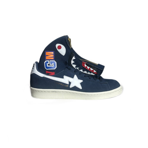DS Bape Campus Shark Navy sz 5 NO BOX