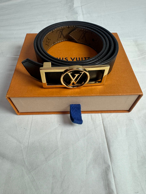 Louis Vuitton Reversible Leather Belt Thin sz 30