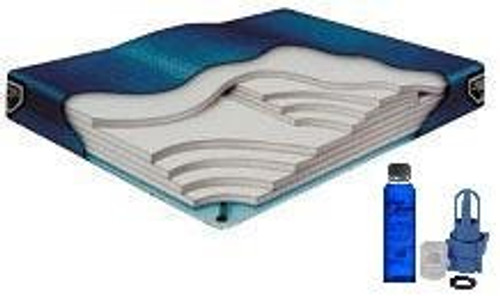 California King Waveless Waterbed Mattress 72w x 84L Boyd Lumbar Supreme with a Fill Kit & a 4oz Bottle of Premium Clear Bottle Conditioner|Boyd Specialty Sleep, waterbed, mattress, california king, waveless