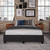 Patrina Faux Leather Upholstered Storage Bed Black