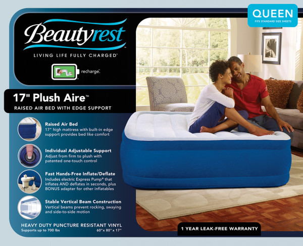 Boyd BeautyRest Plushaire Express Bed|boyd specialty sleep, beauty rest, air bed, plushaire, express bed, queen, twin