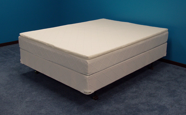 Strobel Organic "Behave Yourself" Softside Waterbed Patented Leak-Proof, 7" Fill, with 1.5" Soy Foam Pillowtop, Complete Set