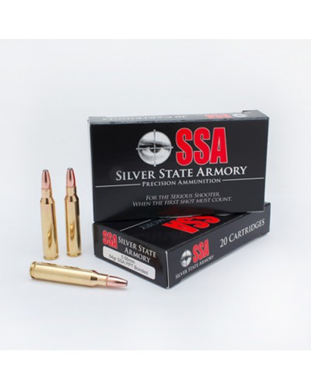 Silver State Armory 5.56x45mm 64gr Nosler PPT Bonded Core