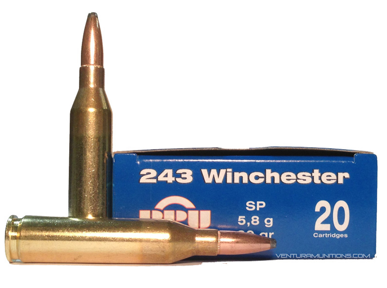 Prvi Partizan 243 Winchester 90gr Sp Ammo 20 Rounds Ventura Munitions 9786