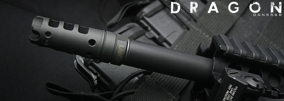 LANTAC Dragon™ Muzzle Brake DGN556B for AR15 1/2x28 - Ventura