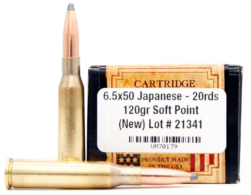 Ventura Heritage 6.5x50 Japanese 120gr SP Ammo for Sale | Ventura