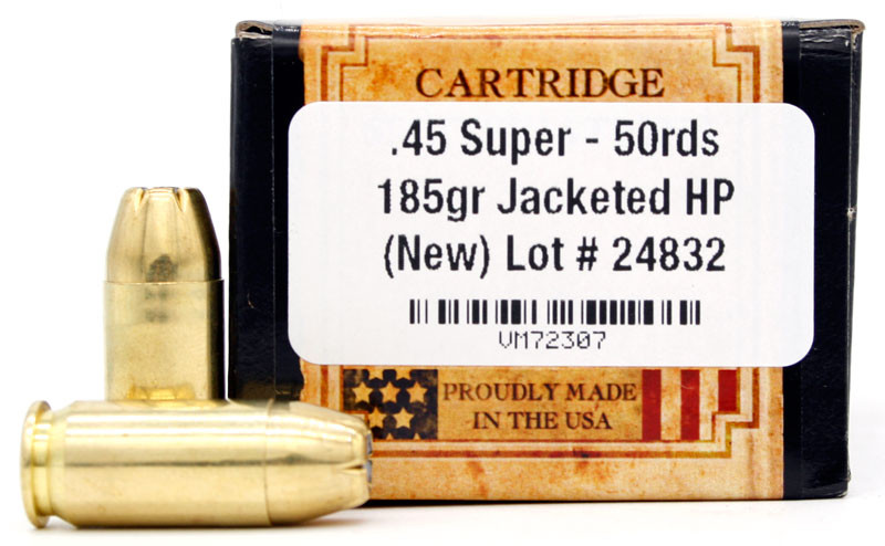 Ventura Heritage 45 Super 185gr JHP Ammo for Sale | Ventura Munitions