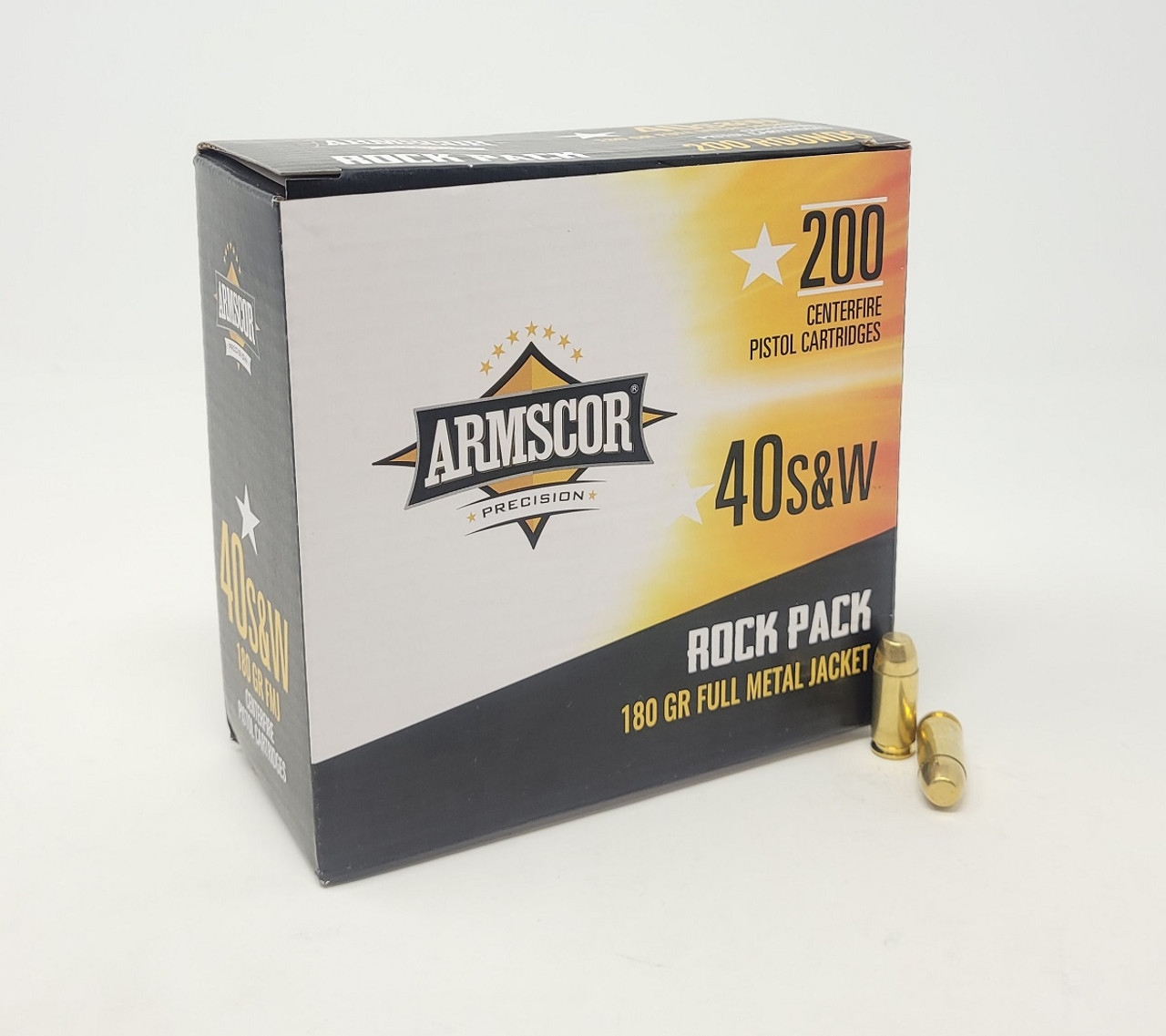 Armscor 40 S&W 180gr FMJ Ammo - 200 Rounds - Ventura Munitions