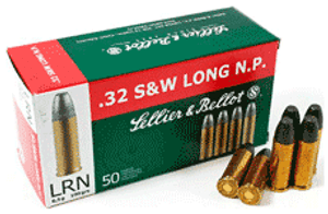 Sellier & Bellot 32 S&W Long 100gr RN-L Ammo - 50 Rounds