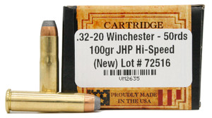 Ventura Heritage 32-20 Winchester 100gr JHP (Hi Speed) Ammo - 50 Rounds Ventura Heritage 32-20 Winchester 100gr JHP (Hi Speed) Ammo - 50 Rounds