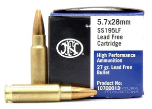 FNH Ammo 5.7x28mm 27 Gr JHP Lead-Free - 50 Rounds FNH Ammo 5.7x28mm 27 Gr JHP Lead-Free - 50 Rounds