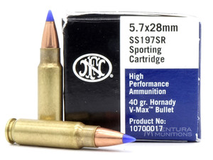 FNH Ammo 5.7x28mm 40 Gr V-Max - 50 Rounds FNH Ammo 5.7x28mm 40 Gr V-Max - 50 Rounds