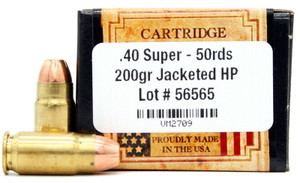 Ventura Heritage 40 Super 200gr JHP Ammo - 50 Rounds
