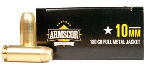 Armscor 10mm 180gr FMJ Ammo - 50 Rounds Armscor 10mm 180gr FMJ Ammo - 50 Rounds