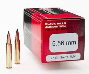 Black Hills 5.56 77gr TMK Ammo - 50 Rounds Black Hills 5.56 77gr TMK Ammo - 50 Rounds