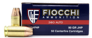 Fiocchi 380 ACP 90gr JHP Ammo- 50 Rounds Fiocchi 380 ACP 90gr JHP Ammo- 50 Rounds