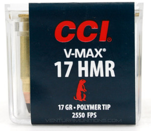 CCI 17 HMR 17gr V-Max Ammo - 50 Rounds CCI 17 HMR 17gr V-Max Ammo - 50 Rounds